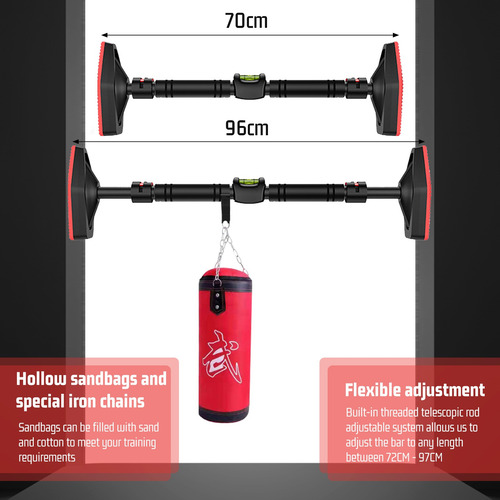 Barra Dominada De Puerta Pared Ajustable Abdominal Gym Casa