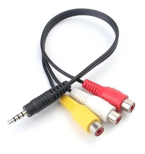 Cable Mini Plug 3.5st 4polos Macho A 3rca Hembra Audio Video