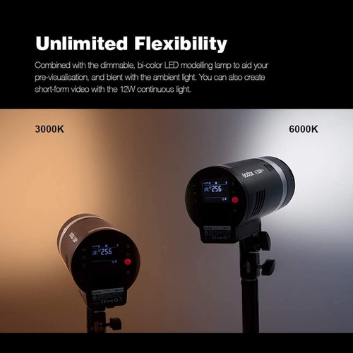 Godox Flash Strobe Ad300 Pro Ad300pro Monolight Estudio A...