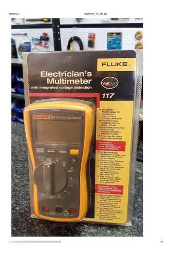 Imagen 1 de 2 de Multimetro Digital Tester Fluke 117