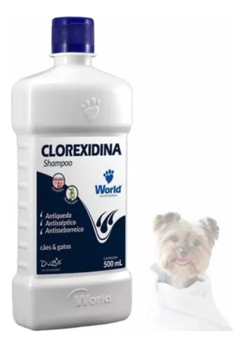 Shampoo Perro Clorhexidina 500ml Anticaida Antiséptico