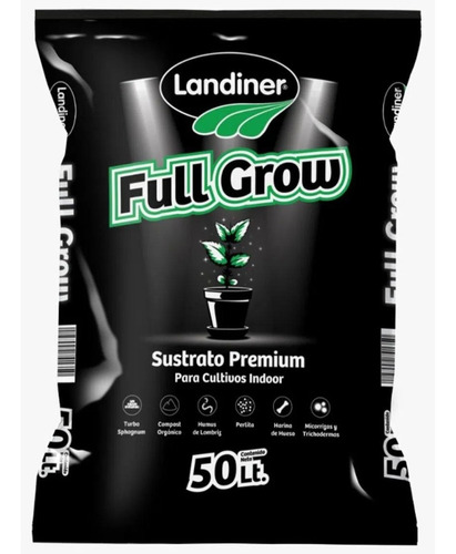 Sustrato Full Grow Landiner 50lt Mico/tricho/humus Metanoia