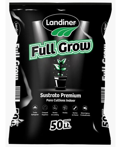 Combo 5 Macetas Geo 10lt + Sustrato Full Grow 50lt Metanoia