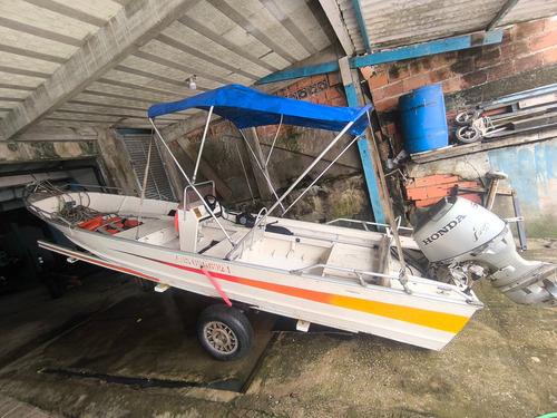Barco De Alumínio Com Motor