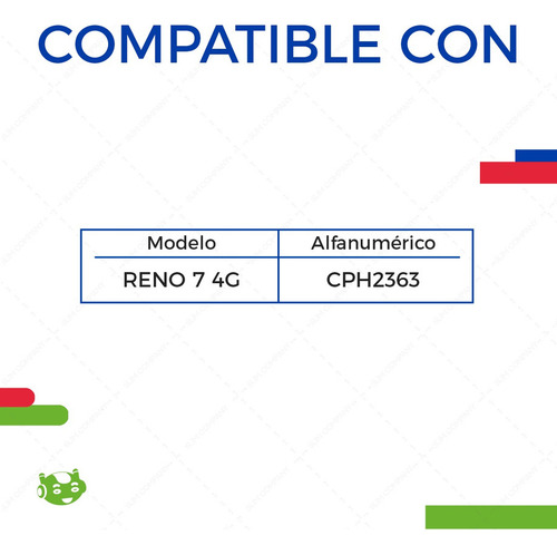 Pantalla Para Oppo Reno7 4g Cph2363 Amoled Completa Reno 7