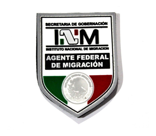 Parche Pvc Inm Migracion Con Velcro Segob Agente Federal