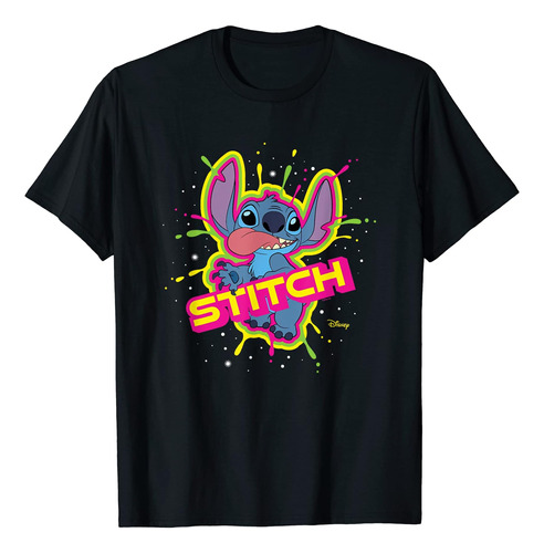 Lilo Y Stitch - Camiseta Con Salpicaduras De Puntadas