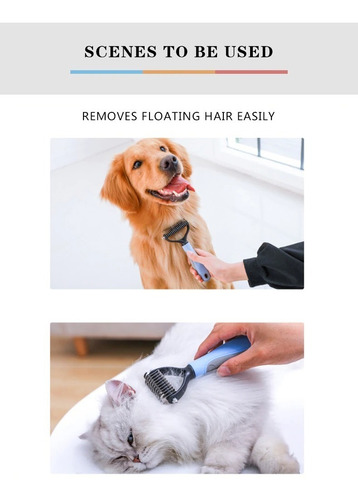 Imagen 3 de 9 de Cepillo Profesional Corta Nudos Para Mascotas, Perros, Gatos