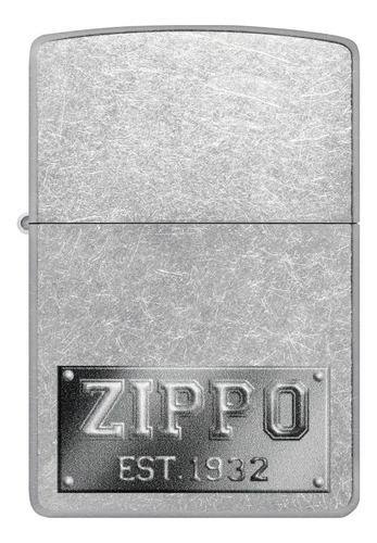 Encendedor Zippo Street Chrome Con Sello Zippo