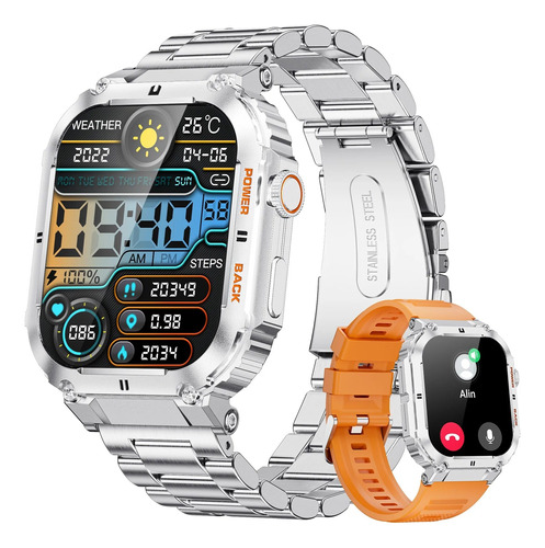 Reloj Inteligente Lige Men Fitness De 1,96pul Ips Blanca