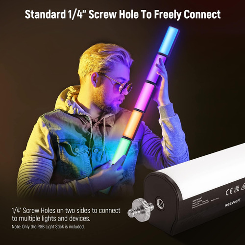 Lámpara Led De Vídeo Neewer Tl96rgb Con Batería De 2500 Mah