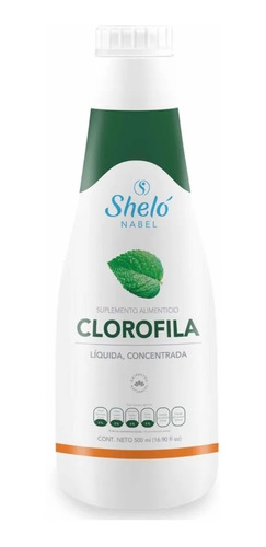 Clorofila Líquida Concentrada 500 Ml.. Sheló Nabel, Limpia..