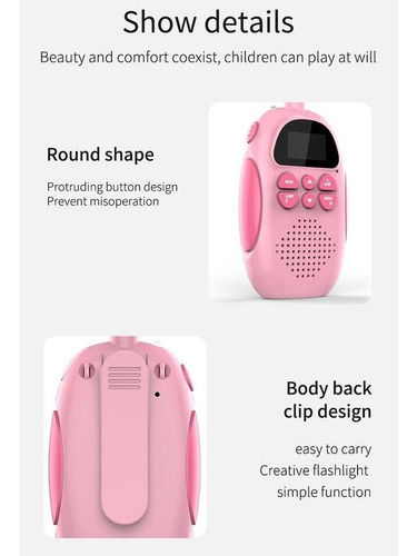 Interfono Walkie Talkies De Larga Distancia Para Niños Recar