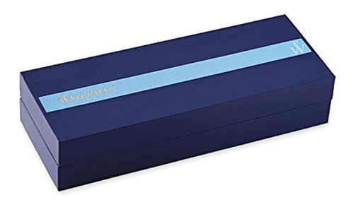 Waterman - Pluma Estilográfica Negra Con Embellecedor Dorado