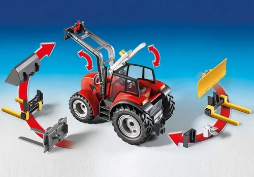Imagen 3 de 9 de Playmobil Country Super Tractor Jlt 6867 La Torre