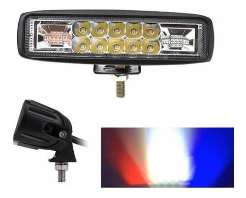 Faro Regleta Led Luz Fija Con Estrobo O Luz De PolicĂa