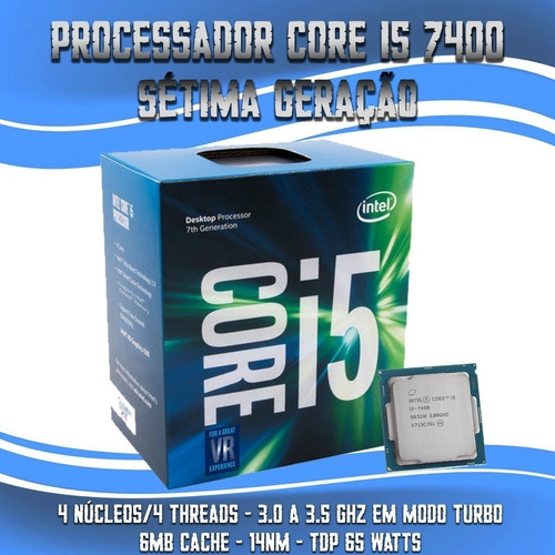 Cpu Completo / Computador 7ª Geração I5 Com Ssd De 480gb