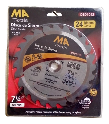Disco De Sierra De 7`` Para Madera