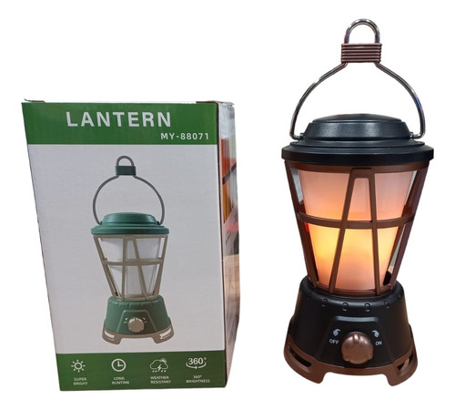 Farol Led Recargable Usb Con Luz Regulable Y Manija.camping