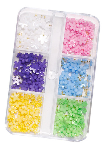 2 Conjunto De Adornos Florales En 3d Para Uñas, 2 Piezas
