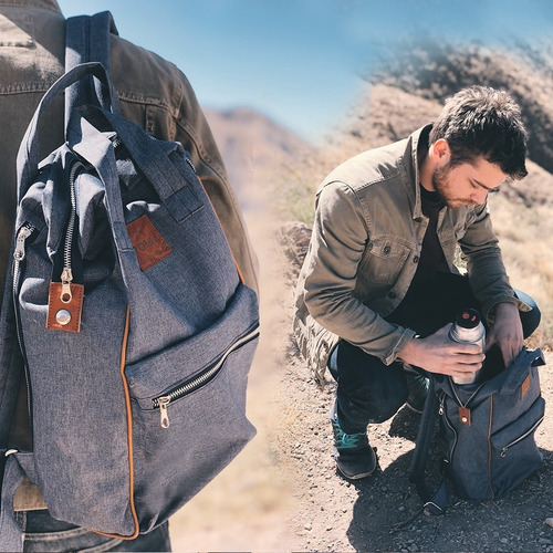 Matera Mochila Termera Soldati Azul Tramada Diseño De La Tela Cordura