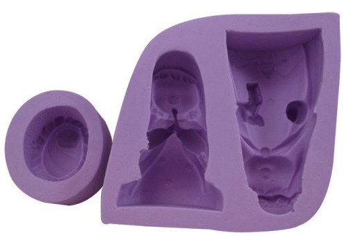 Molde Forma Silicone Sagrada Familia Mod 3 3cav.