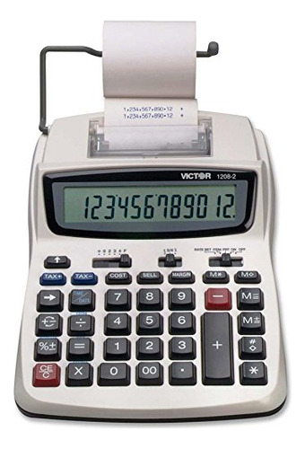 Victor Calculadora De Impresión, 1208-2 Máquina De Adición C