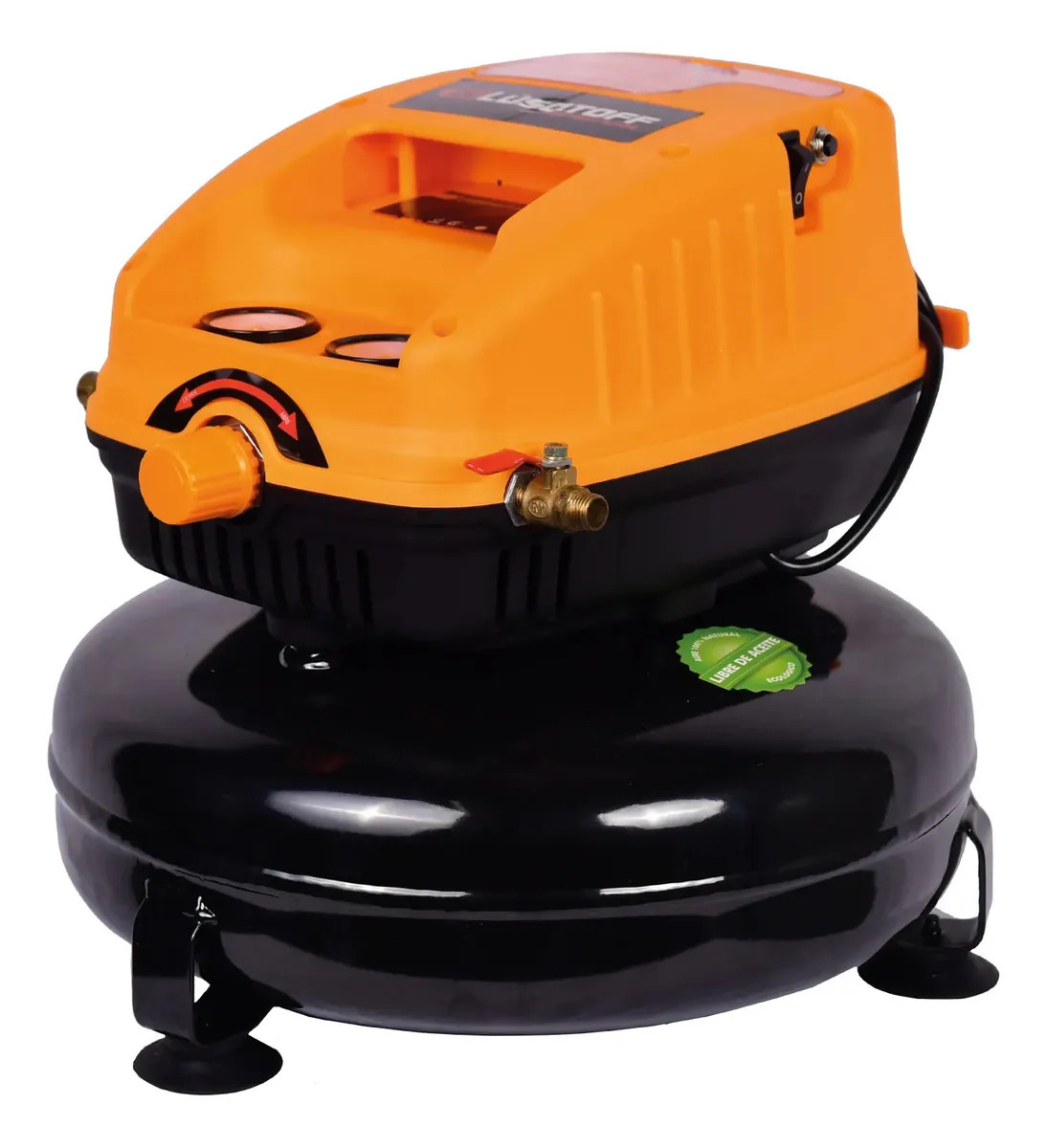 Mini Compresor de Aire Sin Aceite Lusqtoff LC-826 Eléctrico Portátil 12 Litros 0.33hp