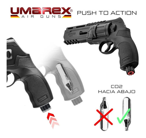 Imagen 5 de 10 de Pistola Revolver Umarex Hdr Hdp .50 Co2