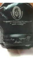 Comprar Mochila Negra-tela Impermeable-congreso Cardiología-ecuador-