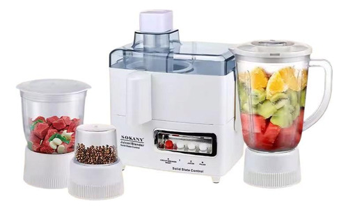 Licuadora 4 En 1 Extractor De Jugo Procesador De Alimentos