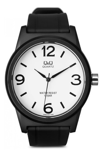 Reloj Mujer Q&q Vr35j020y Color de la correa Negro Color del fondo Blanco