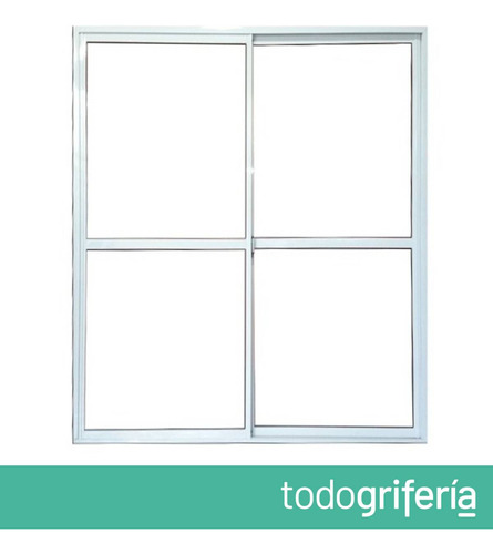Ventana Corrediza Aluminio Blanco Nexo Eco 150x200