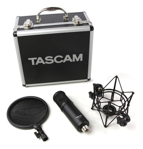 Tascam Tm-280 Micrófono De Estudio Con Estuche De Vuelo Fi.