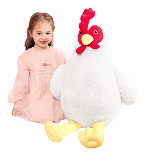 Ikasa Juguete De Peluche De Pollo Gigante De Peluche, Gallin