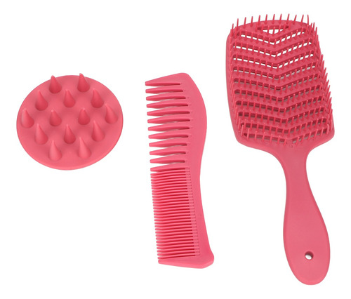 Juego De Peinetas Para El Pelo, 3 Piezas, Cepillo Y Doble Di