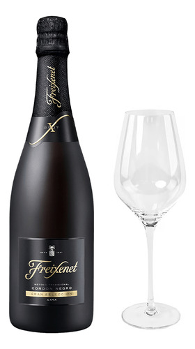 Vino Espumoso Freixenet Cordón Negro 750 Ml + 1 Copa
