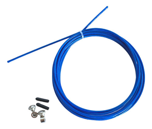 Cabo De Aço Speed Rope Para Reposição Corda Pular Odin Fit Cor Azul