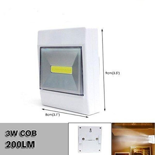 Imagen 4 de 10 de Tecla Luz Led Emergencia Pared Placard Linterna Velador