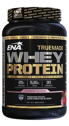  Ena Sport  True Made Whey Protein Sabor Strawberry X 930gr