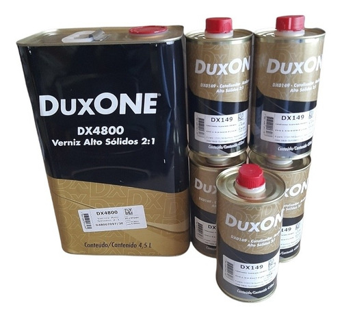 Barniz Duxone Axalta Kit Dx4800 4,5lt + Catalizador 148/149