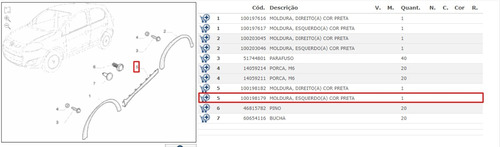 Spoiler Caixa De Ar Novo Palio Sporting 2012 A 2016 Esquerdo