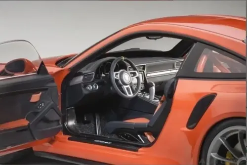 Miniatura Porsche 911 991 Gt3 Rs Lava Orange Autoart 1/18 | Frete