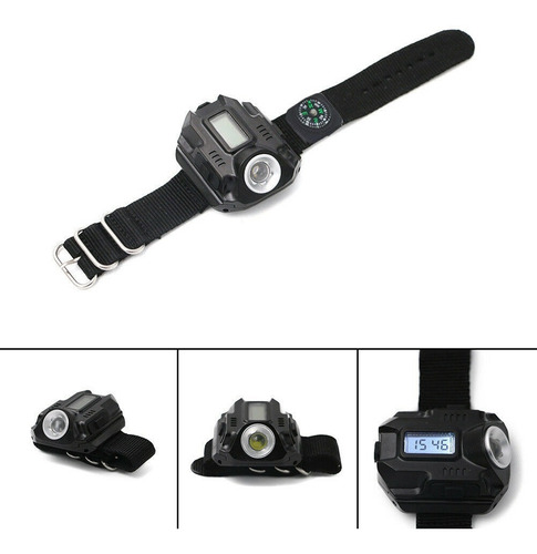 Pulsera Reloj Lampara Brújula Camping Exteriores