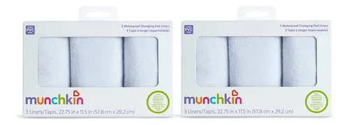 Almohadillas Impermeables Para Cambiador De Bebé Munchkin