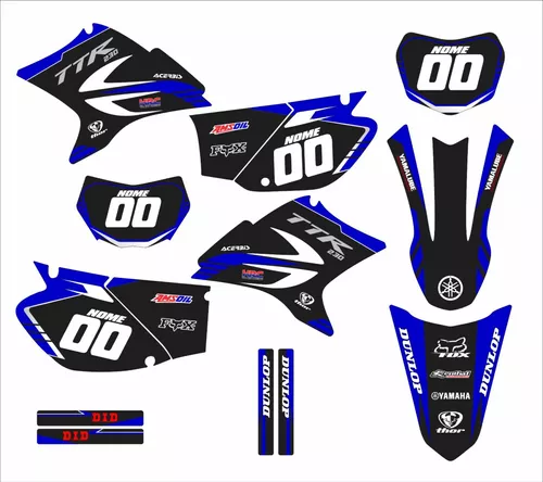 Adesivos Moto Cross Trilha Xtz 125 20mm Personalizada Lm112