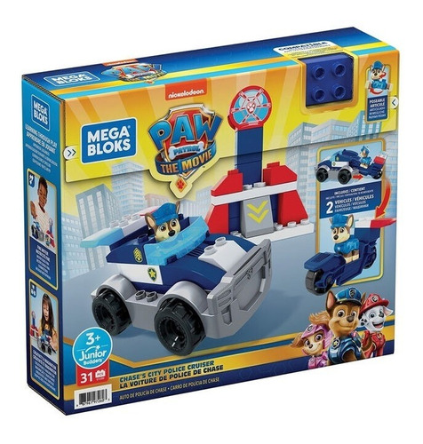 Juguete De Construcción Mega Bloks Auto De Policía De Chase