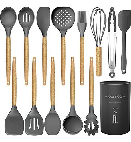 Utensilios De Cocina De Silicona De 14 Piezas Juego De Utens