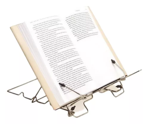 Atril Plegable Cromado Para Lectura Apoya Libro Envio Full