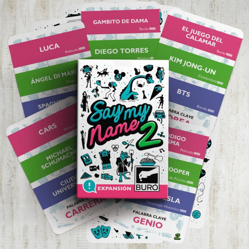 Combo Expansiones 2 Y 3 Para Juego De Mesa Say My Name Buro
